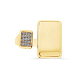 9k Yellow Gold Abstract Ring | One & Only