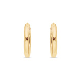 9k FeatherLite Gold Hoops | Med chunky