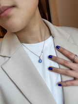 Cornflower Blue Sapphire Pendant | 3ct