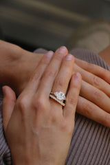 Cushion Cut with Trilliant Cut Side Stones Setting