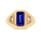 Sapphire & Diamond Signet Ring -"One & Only"