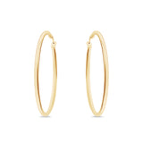 9k FeatherLite Gold Hoops | X-Lg Classic
