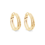 9k FeatherLite Double Hoop Earrings