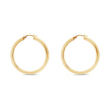 9k FeatherLite Gold Hoops | Lg Classic