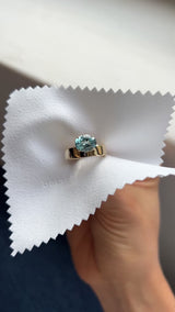 Lab Grown Sapphire Cigar Band