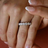 Round Cut 4mm Diamond Eternity Ring | U-Prong