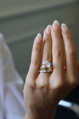 Deltora Diamonds Baguette Diamond Cigar Band made with sustainable lab diamonds.