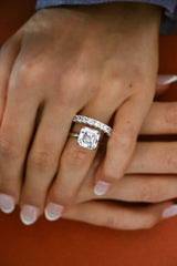 Deltora Diamonds Asscher Cut Four Claw Solitaire Setting with sustainable lab diamonds.