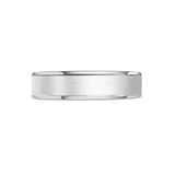 Bevelled Edged Mens Wedding Ring
