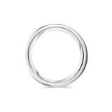 7mm Comfort Set Mens Wedding Ring in Brushed Satin Finish