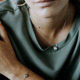 Bezel Set Lab Grown Diamond Adjustable Bracelet