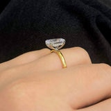 Oval Solitaire with Hidden Halo Four Prong Thin Band Engagement Ring. Deltora Diamonds Sustainable Jewellery with Lab Diamonds Australia.