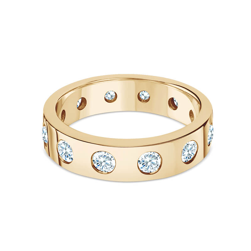 Gypsy set diamond band Clearance