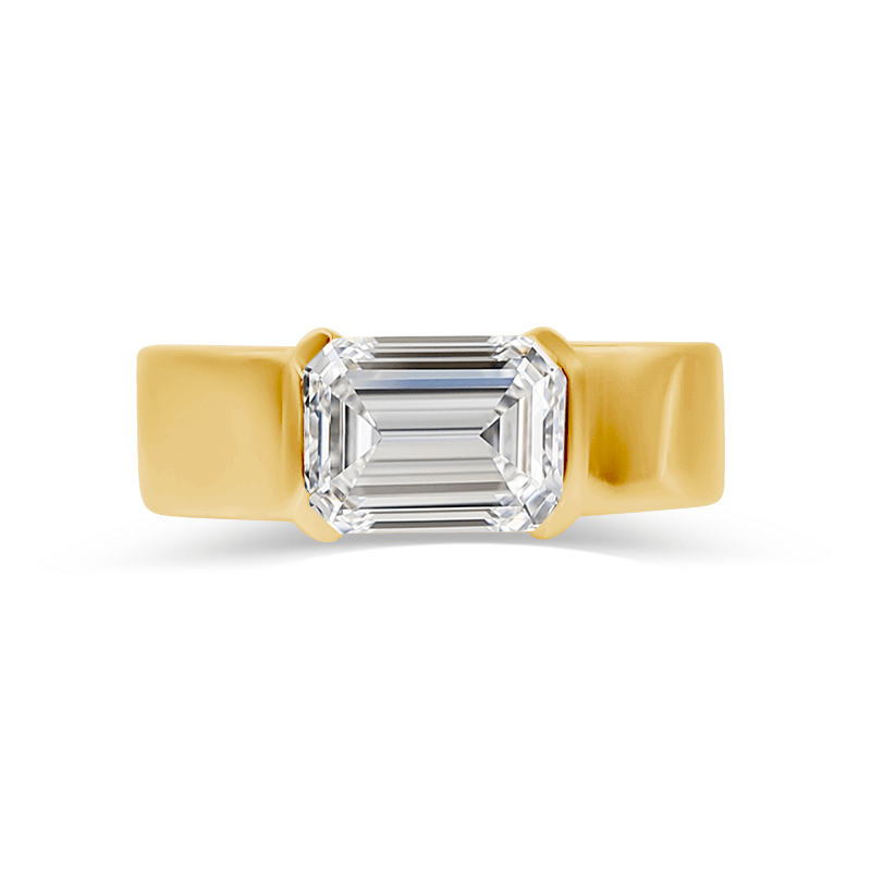 Half bezel ring on sale