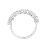 U-prong Round Cut Eternity Wedding Band with Sustainable Lab Diamonds. Sustainable Bridal Jewellery Deltora Diamonds.
