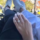 Oval Cut with Tapered Baguette Sides Engagement Ring. Sustainable Lab Diamond Engagement Ring Deltora Diamonds. Lab Diamond Rings Australia.