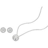 Lab Grown Diamond Halo Pendant Necklace