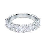 Oval Cut 5x3mm U-Prong Lab Grown Diamond Wedding Ring