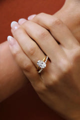 Round Tension Set Wedding Ring with Sustainable Lab Diamonds. Deltora Diamonds Sustainable Lab Diamond Bridal Jewellery.