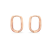 Deltora Diamonds Rose Gold Mini Paperclip Earrings.