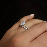 Round Tension Set Wedding Ring with Sustainable Lab Diamonds. Deltora Diamonds Sustainable Lab Diamond Bridal Jewellery.