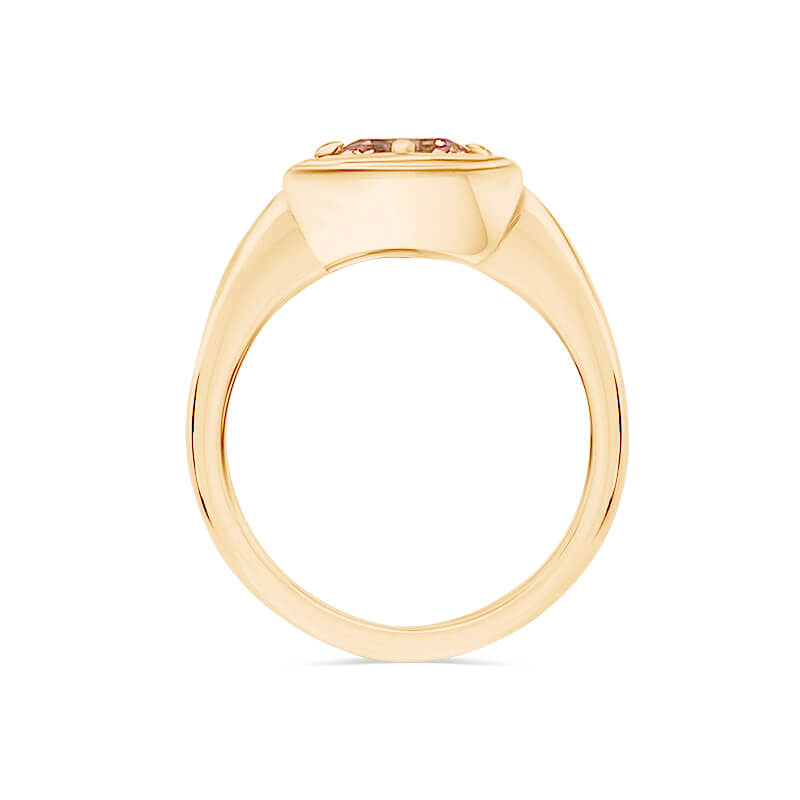 Affinity Gems Morganite & Topaz Ring, 18K Gold Plated - QVC.com