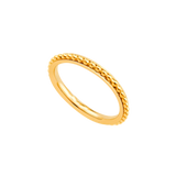 9k Men's Gold Ring | Beaded Design