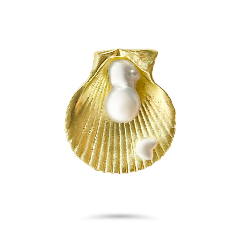 Keshi Large 3 Pearl pendant