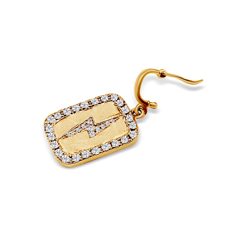 Diamond Lightning Pendant Necklace made with Sustainable Lab Diamonds