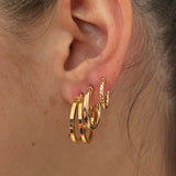 9k double hoop earrings