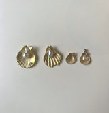 Mini Keshi Pearl Shell Pendant