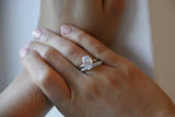 Oval Cut Diamond Solitaire Engagement Ring Four Claw