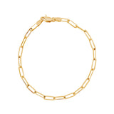 Men's Paperclip Bracelet | 9k Solid Gold