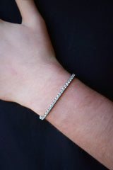 Men's Classic Lab Grown Diamond Tennis Bracelet | 6ct