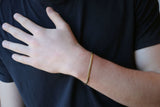 Men's Herringbone Bracelet | 9k Gold