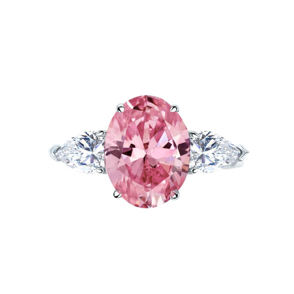 Pink sapphire deals teardrop ring