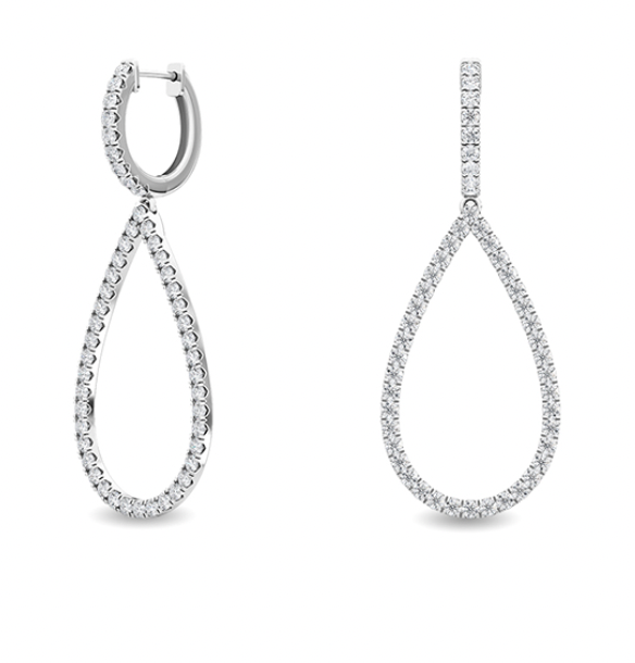 Diamond Drop Earrings | 14k