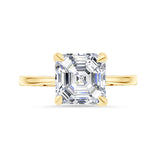 Lab Grown Diamond Solitaire Engagement Ring Asscher Cut