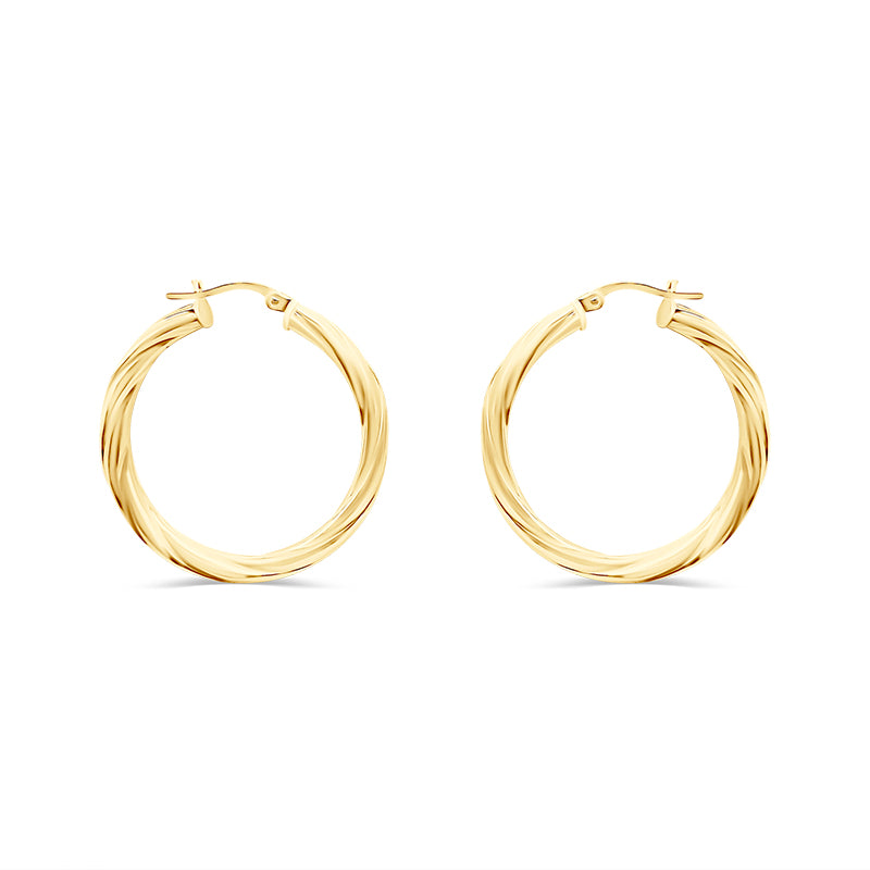 large twisted hoops 