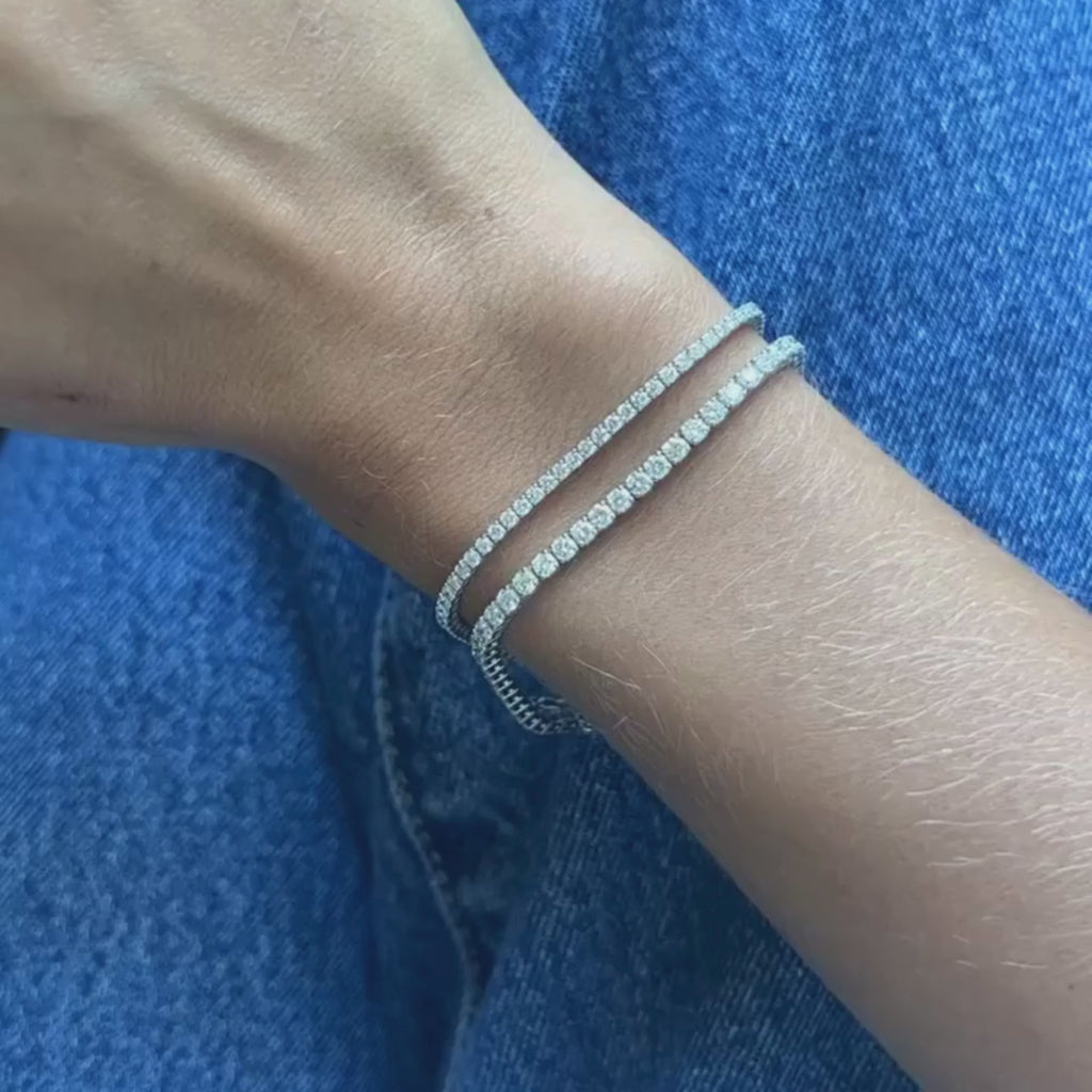 S-Link 5ct. Diamond Bracelet in 14k White Gold