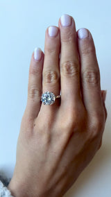 Round Solitaire Engagement Ring Four Claw