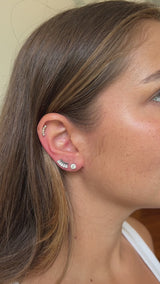 Black and White Diamond Ear Climber | One & Only