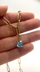 Light Blue Sapphire Pendant | 3ct