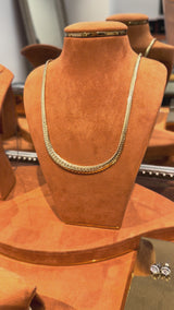 Graduated Herringbone Necklace – 45cm, 9K Yellow Gold