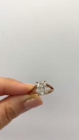 Radiant Cut Split Shank Engagement Ring Deltora Diamonds