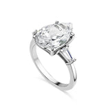 Pear Cut with Tapered Baguette Sides Engagement Ring. Deltora Diamonds Sustainable Lab Diamond Bridal Jewellery Australia.