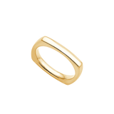 9k Gold Geometric Ring