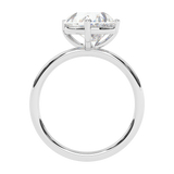 Deltora Diamonds Solitaire Angled Pear Engagement Ring made with sustainable lab diamonds.