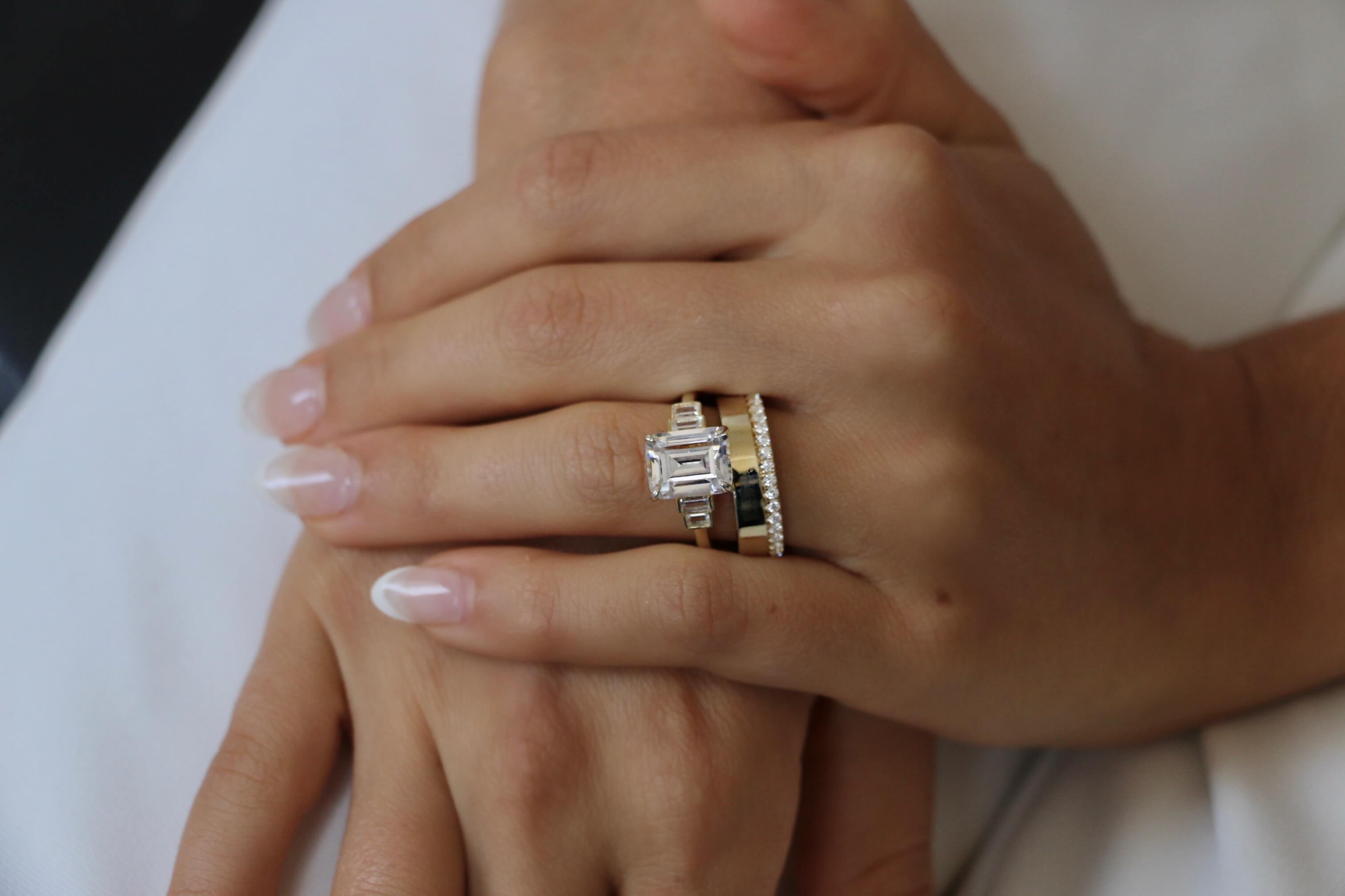 Round Cut Diamond Cigar Band Wedding Ring | Deltora Diamonds AU Round Cut Diamond Cigar Band Wedding Ring | Deltora Diamonds AU