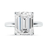 Deltora Diamonds Emerald Cut Four Claw Solitaire Setting with sustainable lab diamonds.